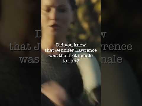Jennifer Lawrence Was The First Female To Run