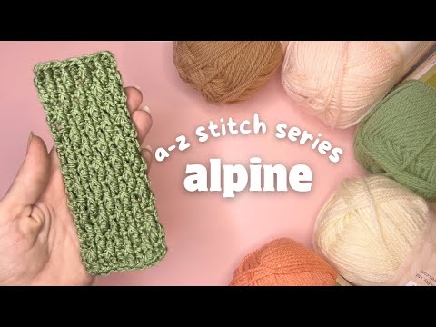 easy alpine stitch bookmark tutorial 📚 | a-z crochet stitch series episode 1