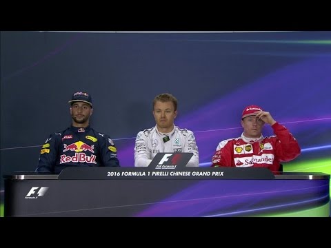 Nico Rosberg, Daniel Ricciardo and Kimi Raikkonen reflect on Saturday's qualifying session in China