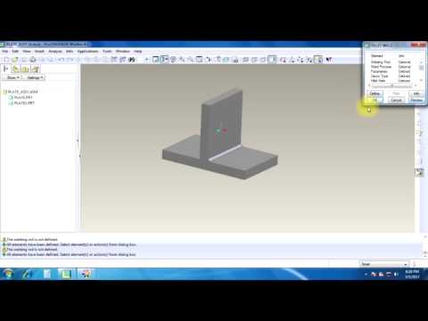 How to use welding in proe wild fire 4.0 ?