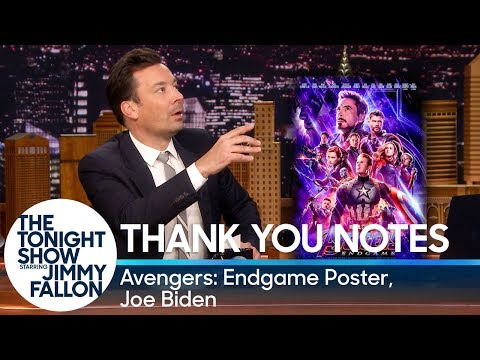 ありがとうございますジョー・バイデン アベンジャーズエンドゲームポスター (Thank You Notes: Joe Biden, Avengers: Endgame Poster)