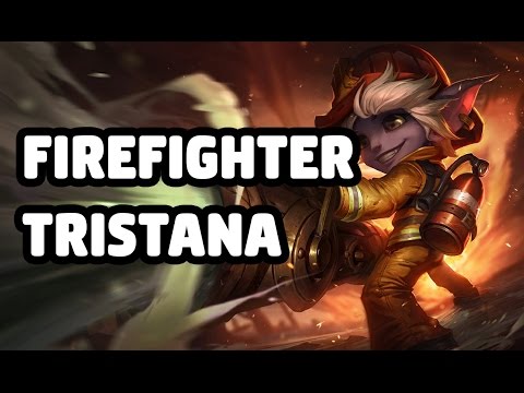 FIREFIGHTER TRISTANA SKIN SPOTLIGHT - LEAGUE OF LEGENDS