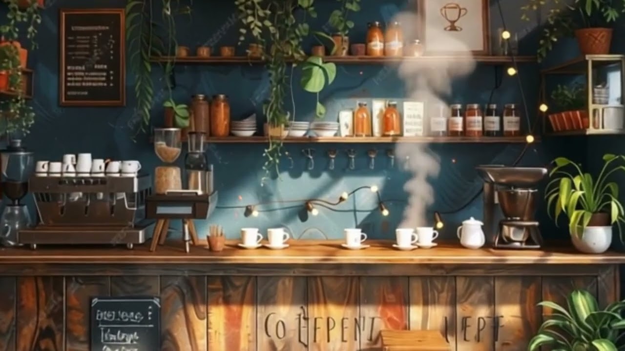 Brew & Blue Notes - 1 hour Peaceful Morning Jazz Cafe for Study, Work & Relax (1 hour)