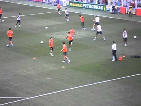 vasco e santos na vila no aquecimento 06/11/11