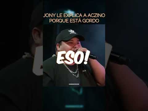 JONY le dice a ACZINO porque está GORDO💥 | Jony B. - vs Aczino | #shorts #fms #urbanroosters