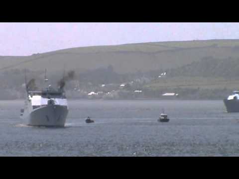 HNLMS Friesland P842 & HNLMS Zeeland P841 in Plymouth Sound 04.07.12