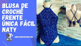 Blusa de Croch Frente nica Fcil