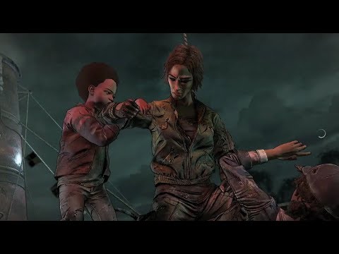 THE WALKING DEAD: The Final Season Ep3 - Ending - Clem fights Lily to save AJ