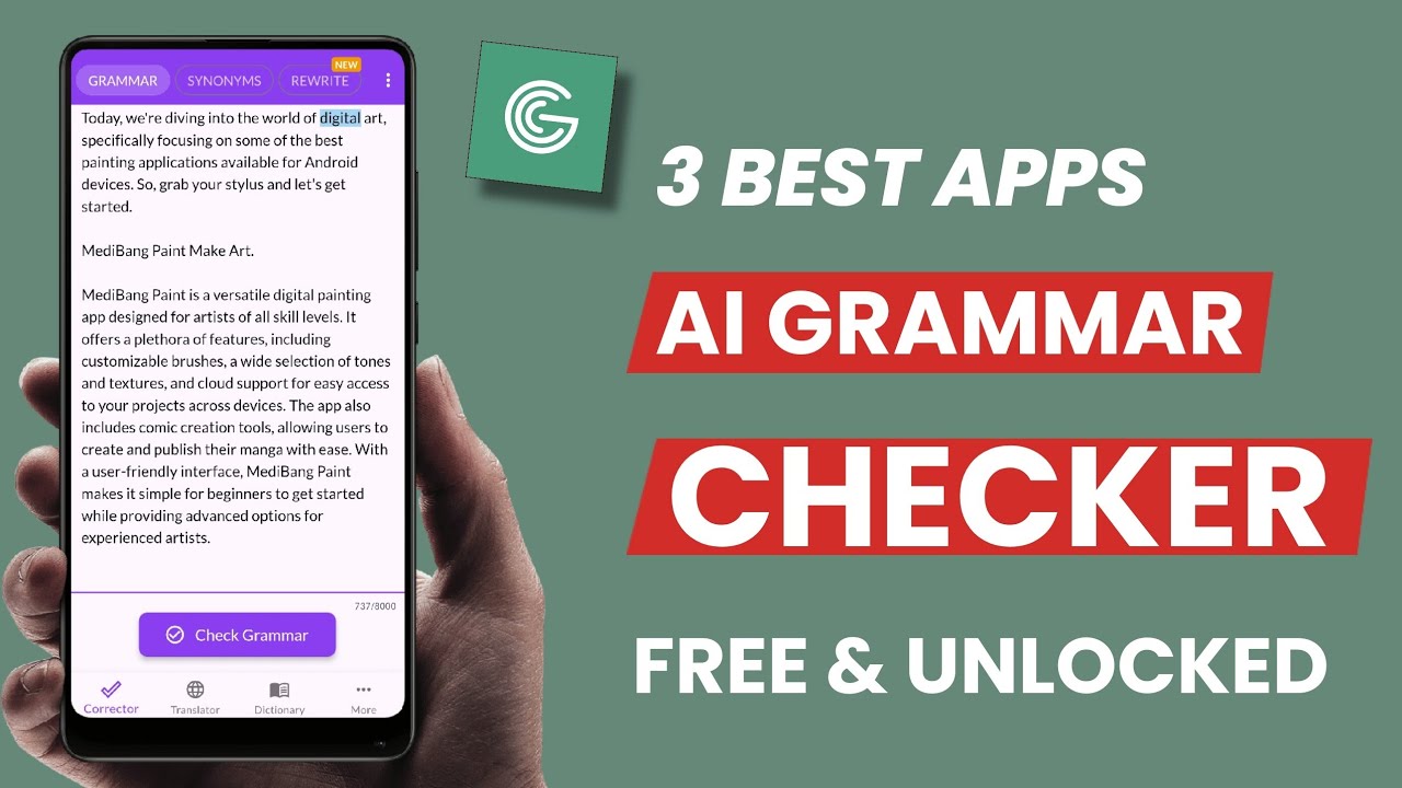 3 Best Free Ai Grammar Checker App for Android