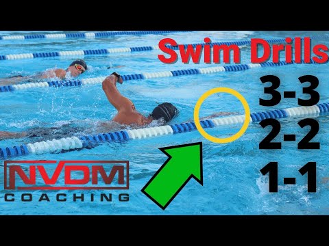 3-3, 2-2, 1-1 Swimming Drill