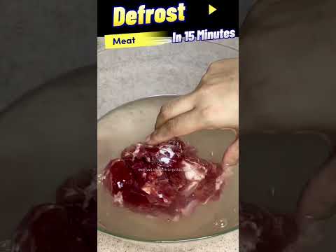 Defrost Meat in 15 Minutes/Ramadan Special Recipe #shorts