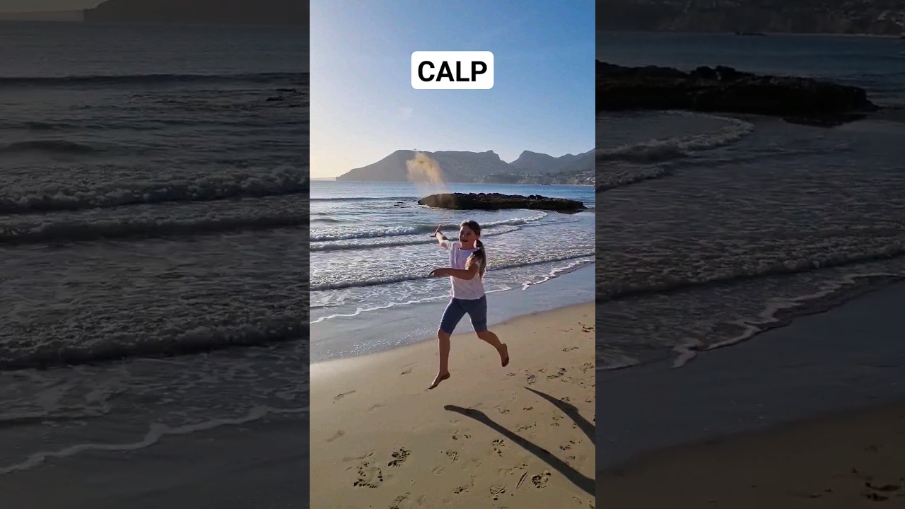 🌴 Calp zachód słońca #podróże #podróżezdziećmi #hi...