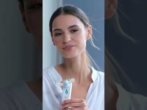 Вентилятор и небулайзер 2в1 белый, сердечко