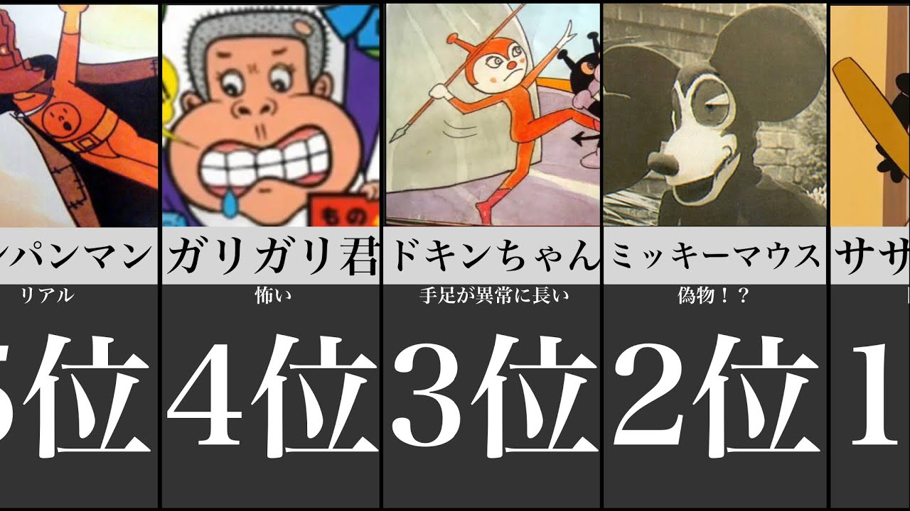 衝撃的なキャラクターの初期デザイン