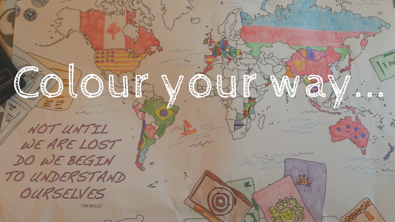 Colouring World Map - Grassroots Nomad