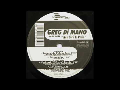 Greg Di Mano - New York To Paris (Acapella)