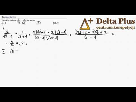 Task 3 - Matura exam May 2014 - The value of the expression 2 √ 3−1 − 2 √ 3+1 is equal to