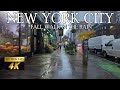 ️ FALL RAIN WALK IN NEW YORK CITY Relaxing NYC Rain Ambience Autumn Walk 4K