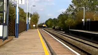 preview picture of video 'DRS Class 68 68009 passes Willington Station 6U77'