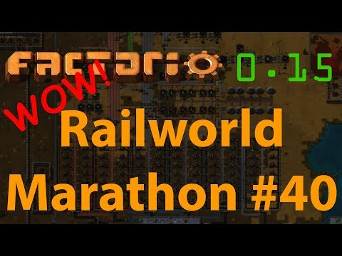 Factorio Railworld Marathon #40 - moduled beaconed red circuits pt 2