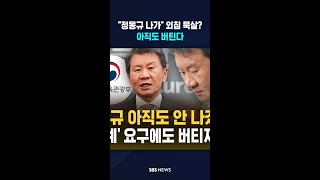 정몽규 아직도 안 나갔나? '중징계' 요구에도 끄떡없자 문체부, 축구협회에 공문  / SBS / #shorts