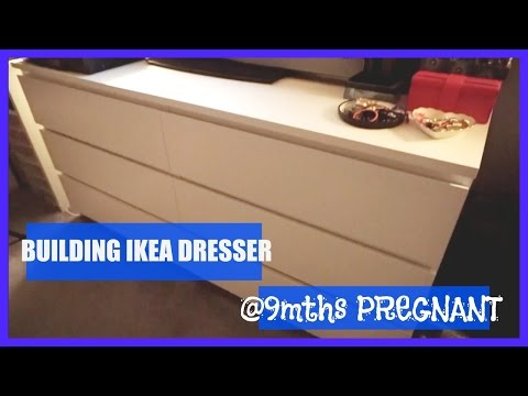 BUILDING IKEA DRESSER @9mths PREGNANT  | TeamYniguezVlogs #159 | MommyTipsByCole