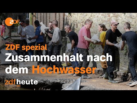 Hochwasser in Deutschland: das Aufräumen nach der Flut beginnt I ZDF spezial