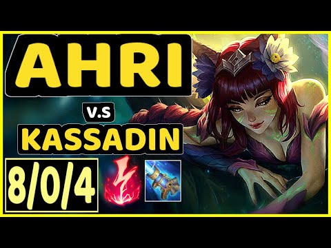 STROMPEST (AHRI) vs KASSADIN - 8/0/4 KDA MID GAMEPLAY - NA Ranked GRANDMASTER