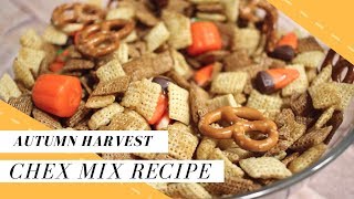 Easy Harvest Chex Mix Recipe | Halloween Treats for Kids