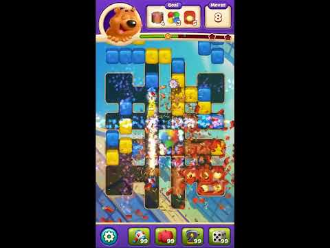 Toon Blast Level 7636 - NO BOOSTERS 🐻🐺🐱 | SKILLGAMING ✔️