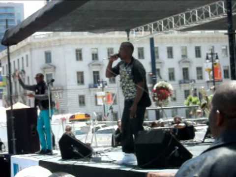 sf bayarea gospel rapper EASOP performes at 2010 june-teenth festival