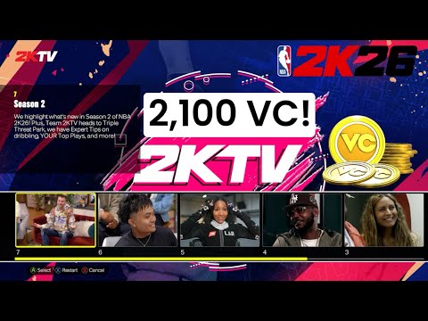 NBA 2K26 - 2KTV Episode 7 Answers - For 2,100VC