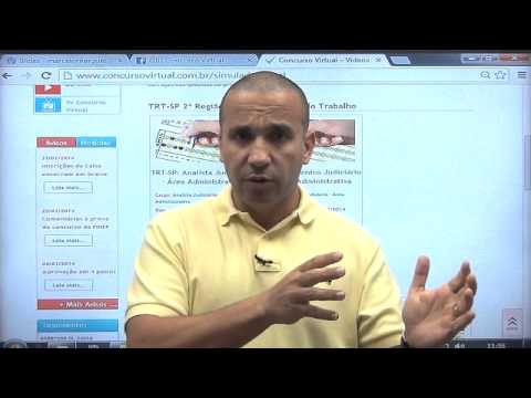 Simulado Virtual para TRT-SP