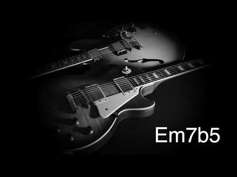 Em7b5 chord pedal for Modes study backing track | Slow Jazz 85 BPM   HD 1080p