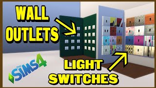 How to create wall outlets & light switches in Sims 4!