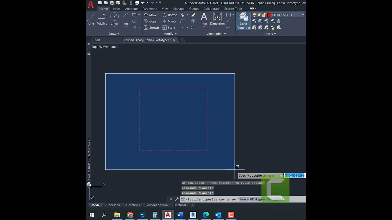 Different ways to select in AutoCAD