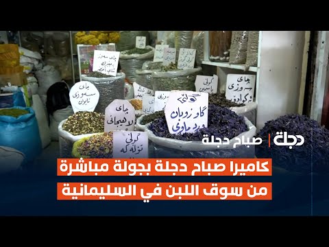 فيديو | كاميرا صباح دجلة بجولة مباشرة من سوق اللبن في السليمانية