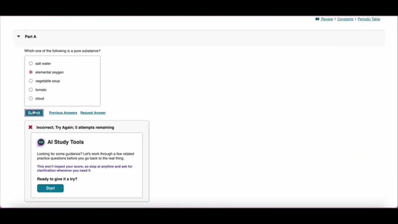 A Study Session with the AI Study Tool from Pearson