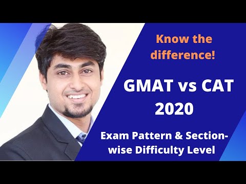 GMAT vs CAT 2020 Preparation | Exam Pattern & Section-wise Difficulty Level - Know the Difference!