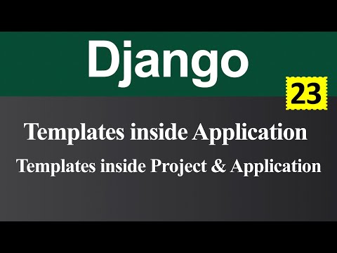Templates inside Application in Django Hindi