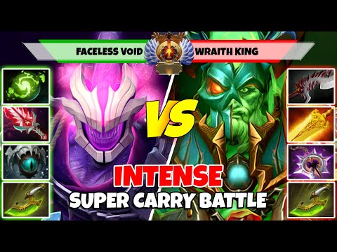 FACELESS VOID (Carry) vs WRAITH KING (Carry) - Epic Battle Of Immoral Rank Dota 2 Players - Z Dota 2