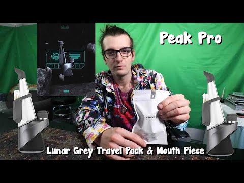 Puffco Peak Pro Lunar Grey Travel Pack & Mouth Piece