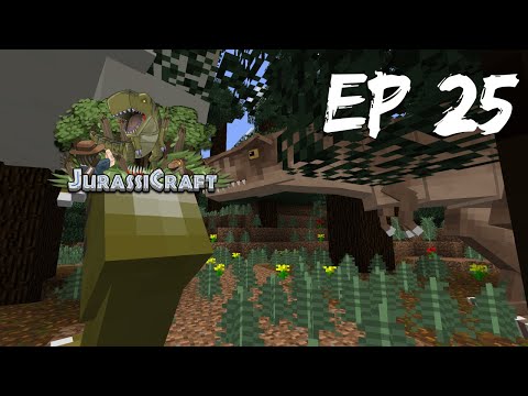Unleashing Prehistoric Creatures in Minecraft JurassiCraft Ep 25: PLANNING TREX ENCLOSURE