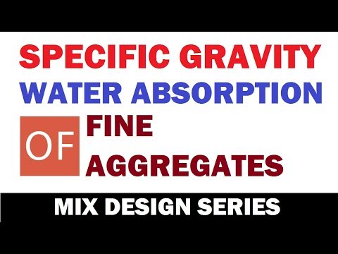 Specific Gravity & Water Absorption of Fine Aggregate | Learning Civil Technology Video