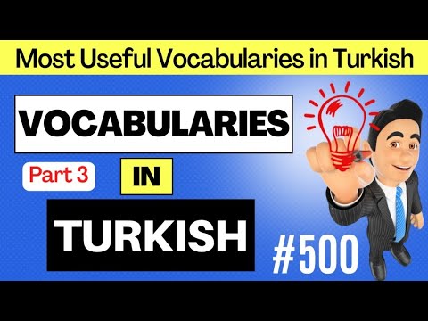 500 Turkish Words for Beginners - PART 3 | Learn Turkish Animated