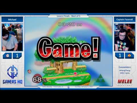 GHQ Weekly [1/1/17] - Michael (Jigglypuff) vs. Captain Faceroll (Sheik) - SSBM - Losers Finals