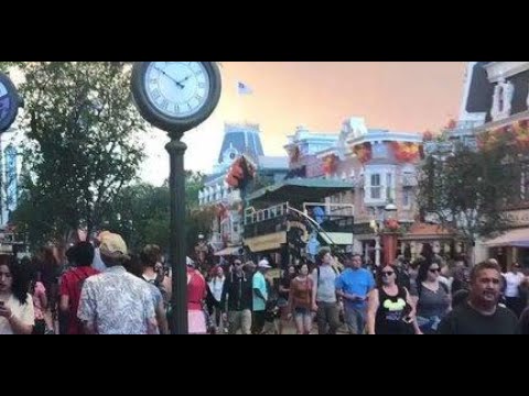 Smoke over Disneyland creates ominous scene for guests