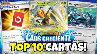 TOP 10 CARTAS DE CHAOS RISING / CAOS CRECIENTE! [ POKEMON TCG LIVE ]