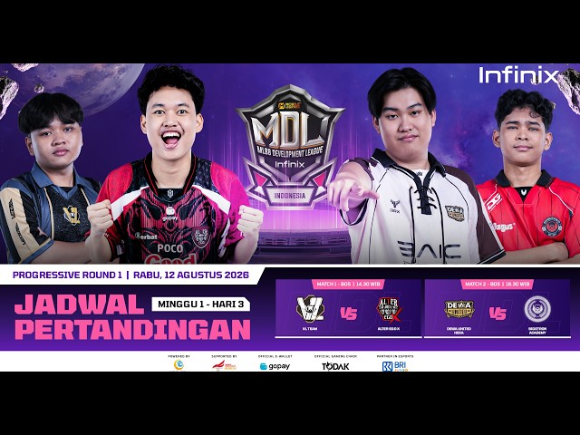 🔴 LIVE | INFINIX MDL ID S14 | Regular Season - Progressive Round 1 | Hari 3