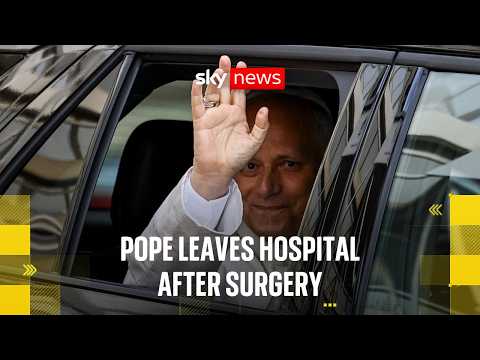 Pope Leo leaves hospital after lung cancer surgery